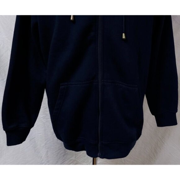 Goby Dream Wear Womens XL Dark Blue Fleece Full Zip Hooded Jacket Hoodie - Picture 3 of 11